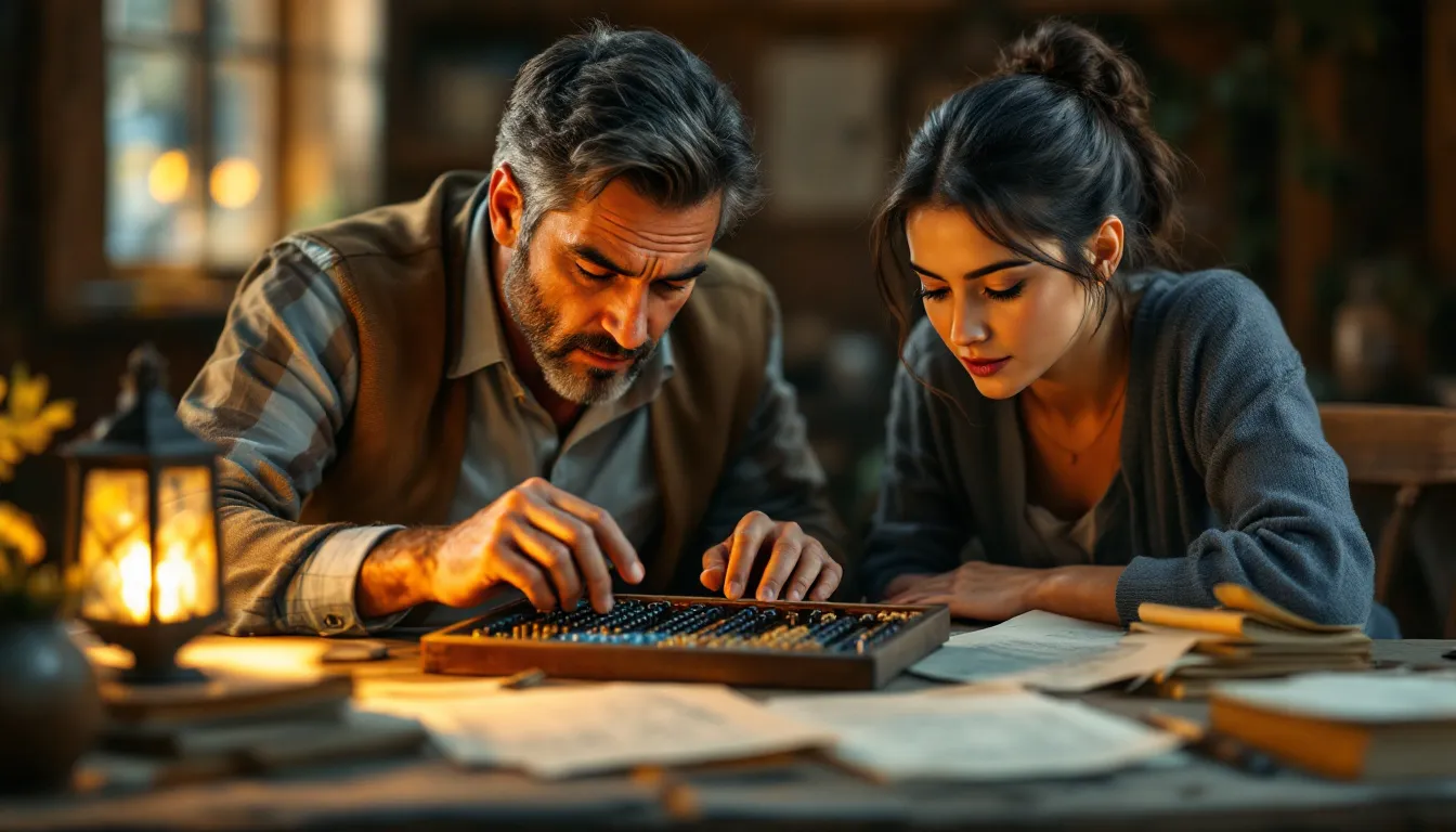 Un abacomètre sert à réaliser des calculs intenses, mettant en avant des chiffres et des formules complexes.