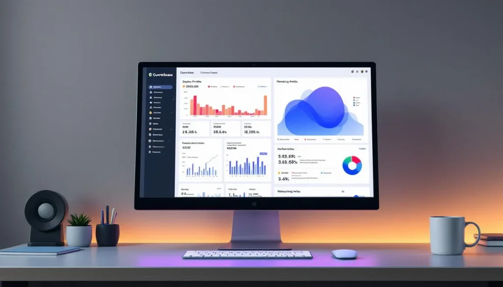 Interface de Crunchbase affichée sur un bureau minimaliste.